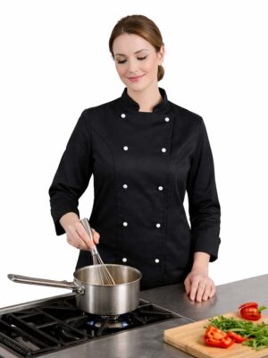 Ženska bluza slim crna - Slika 4