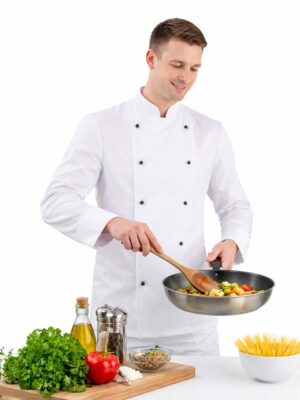 Muška bluza slim bijela Tencel - Slika 4