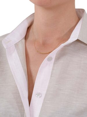 Ženska košulja lan bež 2 - Slika 4